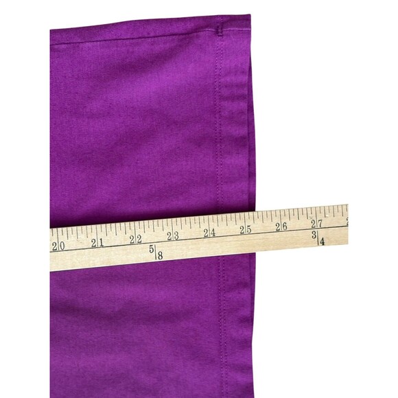 J. Jill Pima Cotton Elbow Sleeve Tee Women's Size Large Purple Soft Stretch - Picture 11 of 15